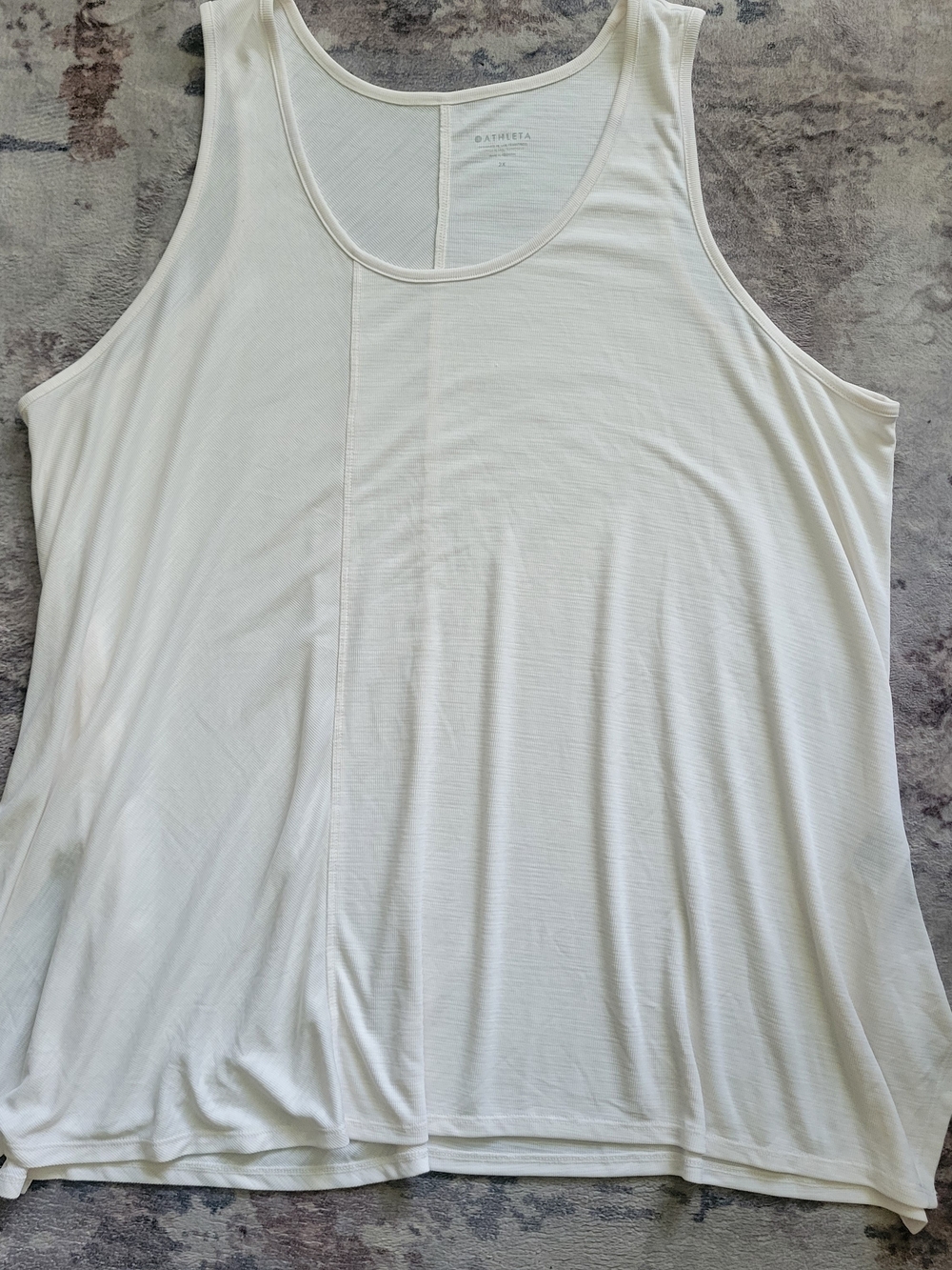 Athleta Cream Scoop Neck Tank